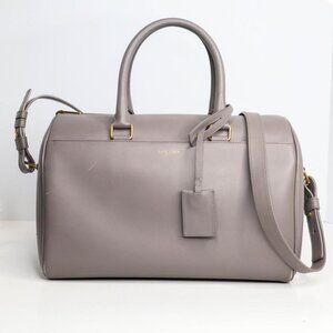 Saint Laurent Calfskin Classic Duffle 6 Earth